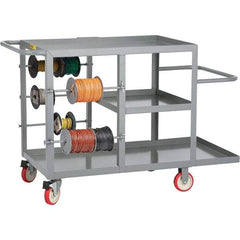 Little Giant - 24" Wide x 54" Long x 35" High Maintenance Cart - Steel, Polyurethane Casters - A1 Tooling