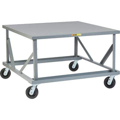 Little Giant - 3,600 Lb Capacity Steel Adjustable Pallet Stand - 30" High - A1 Tooling