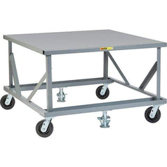 Little Giant - 3,600 Lb Capacity Steel Adjustable Pallet Stand - 30" High - A1 Tooling