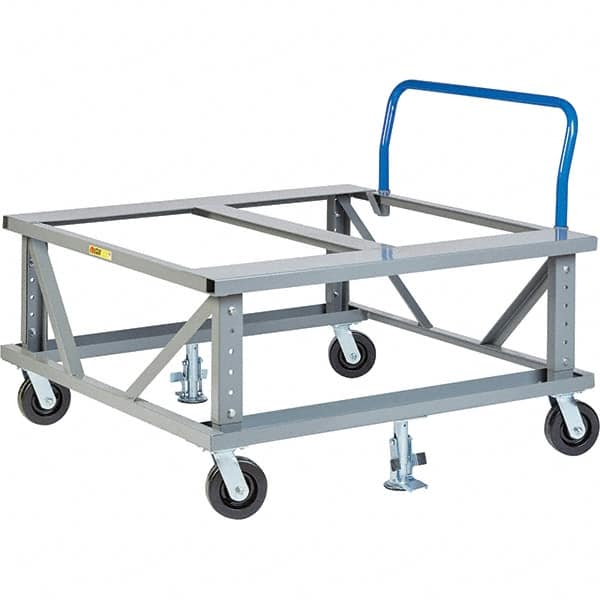 Little Giant - 3,600 Lb Capacity Steel Adjustable Pallet Stand - 48" High - A1 Tooling