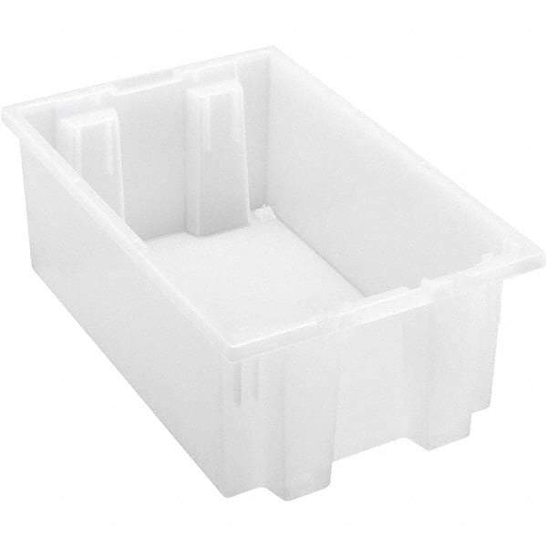 Quantum Storage - 45 Lb Load Capacity Clear Polypropylene Tote Container - Stacking, Nesting, 6" Long x 11" Wide x 18" High - A1 Tooling