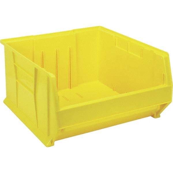 Quantum Storage - 225 Lb Load Capacity Yellow Polypropylene Tote Container - Stacking, 12" Long x 22-1/2" Wide x 23.9" High - A1 Tooling