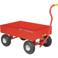 Little Giant - 1,200 Lb Capacity, 24" Wide x 36" Long x 17-1/4" High Cart - Steel, Pneumatic Casters - A1 Tooling