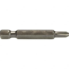 Apex - Power & Impact Screwdriver Bits & Holders; Bit Type: Power Bit ; Hex Size (Inch): 1/4 ; Phillips Size: #2 ; Overall Length Range: 1" - Exact Industrial Supply