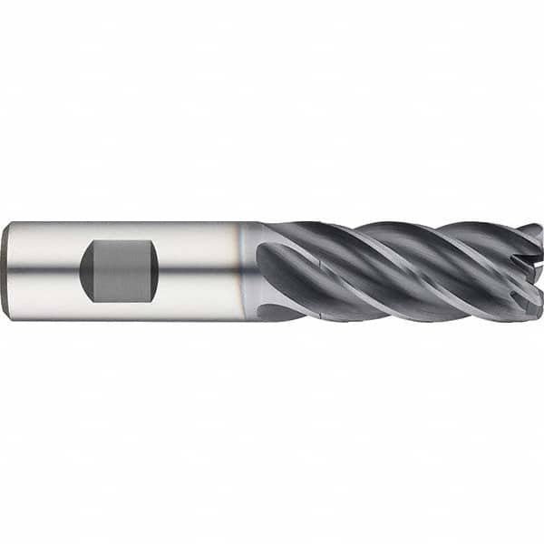 Guhring - 1/4" Diam 5 Flute Solid Carbide 0.03" Corner Radius End Mill - A1 Tooling