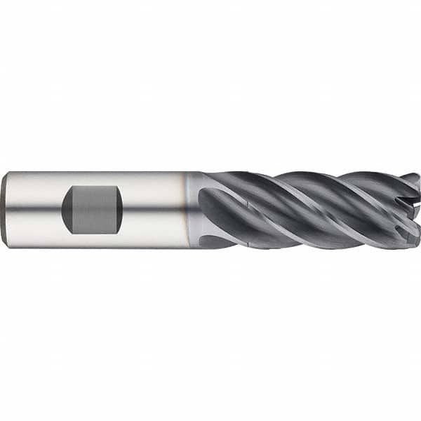 Guhring - 1/4" Diam 5 Flute Solid Carbide 0.02" Corner Radius End Mill - A1 Tooling