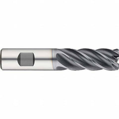 Guhring - 3/8" Diam 5 Flute Solid Carbide 0.06" Corner Radius End Mill - A1 Tooling