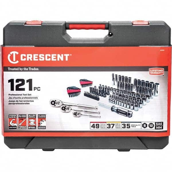 Crescent - Combination Hand Tool Sets Tool Type: Mechanic's Tool Set Number of Pieces: 121 - A1 Tooling