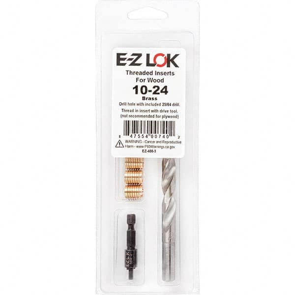 E-Z LOK - Thread Repair Kits Insert Thread Size (Inch): #10-24 Includes Drill: Yes - A1 Tooling