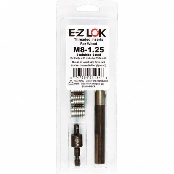 E-Z LOK - Thread Repair Kits Insert Thread Size (mm): M8x1.25 Includes Drill: Yes - A1 Tooling