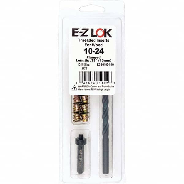 E-Z LOK - Thread Repair Kits Insert Thread Size (Inch): #10-24 Includes Drill: Yes - A1 Tooling