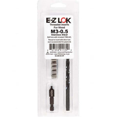 E-Z LOK - Thread Repair Kits Insert Thread Size (mm): M3x0.50 Includes Drill: Yes - A1 Tooling