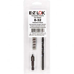 E-Z LOK - Thread Repair Kits Insert Thread Size (Inch): #8-32 Includes Drill: Yes - A1 Tooling