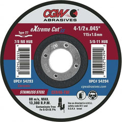 CGW Abrasives - Cutoff Wheels Tool Compatibility: Angle Grinders Wheel Diameter (Inch): 6 - A1 Tooling