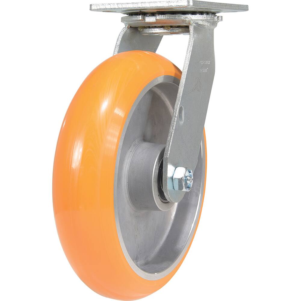 Vestil - Standard Casters; Mount: With Holes ; Style: Swivel ; Wheel Diameter: 8 (Inch); Wheel Width: 2 (Inch); Overall Height (Inch): 7-1/2 ; Load Capacity (Lb.): 1250.000 - Exact Industrial Supply