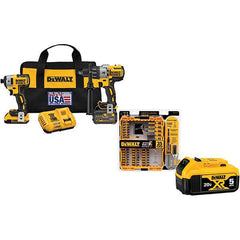 DeWALT - Cordless Tool Combination Kits Voltage: 20 Tools: 1/2" Brushless Hammerdrill, 1/4" Brushless Compact Impact Driver - A1 Tooling