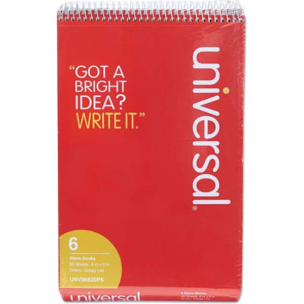 UNIVERSAL - Note Pads, Writing Pads & Notebooks Writing Pads & Notebook Type: Steno Book Size: 6 x 9 - A1 Tooling