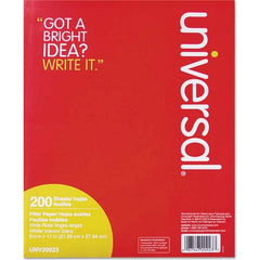 UNIVERSAL - Note Pads, Writing Pads & Notebooks Writing Pads & Notebook Type: Filler Paper Size: 8-1/2 x 11 - A1 Tooling