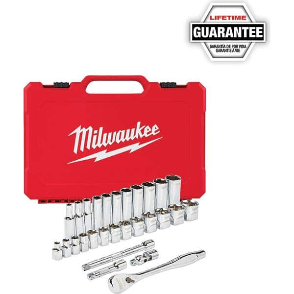 Milwaukee Tool - Combination Hand Tool Sets Tool Type: Mechanic's Tool Set Number of Pieces: 28.000 - A1 Tooling