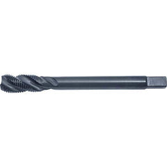 Spiral Flute Tap: 3/4-10, DIN, 4 Flute, Modified Bottoming, 2B Class of Fit, Black Oxide Finish 2.205″ Thread Length, 4.9213″ OAL, Right Hand Flute, Right Hand Thread, Series PRO-981SF