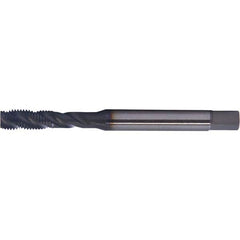 Spiral Flute Tap: #12-24, DIN, 3 Flute, Modified Bottoming, 2B Class of Fit, HSS-E, Hardlube Finish 1.063″ Thread Length, 3.1496″ OAL, Right Hand Flute, Right Hand Thread, Series PER-980SF