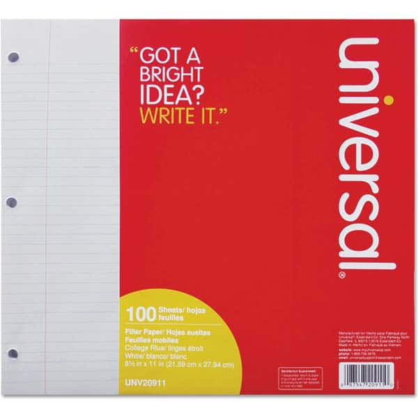 UNIVERSAL - Note Pads, Writing Pads & Notebooks Color: White - A1 Tooling