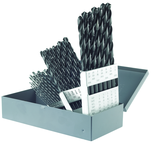 29 Pc. HSS Black Oxide Range 1/16-1/2 x 64Ths-Taper Length Drill Set-Metal Index - A1 Tooling