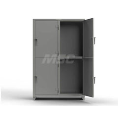 Locker: 48″ Wide, 24″ Deep, 75″ High Dusty Gray, 14-Gauge Steel