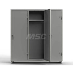 Locker: 72″ Wide, 24″ Deep, 75″ High Dusty Gray, 14-Gauge Steel