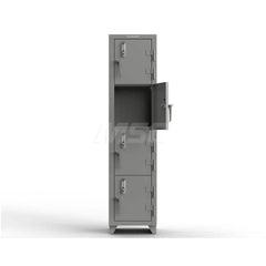 Locker: 18″ Wide, 18″ Deep, 75″ High Dusty Gray, 14-Gauge Steel