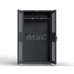 Locker: 42″ Wide, 24″ Deep, 78″ High Graphite Gray, 14-Gauge Steel