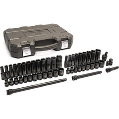 Socket Set: 3/8″ Drive 6 Point, Black Oxide Finish