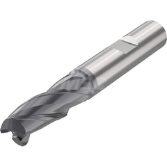 Corner Radius End Mill: 0.7874″ Dia, 3 Flutes, Solid Carbide 35 ° Helix, SIRON-A Coated, Corner Radius End, Series JSE513