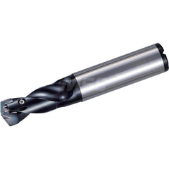 Replaceable Tip Drill: 24 to 24.99 mm Drill Dia, 37.5 mm Max Depth, 25 mm Straight-Cylindrical Shank Seat Size 24, 128.5 mm OAL, Through Coolant