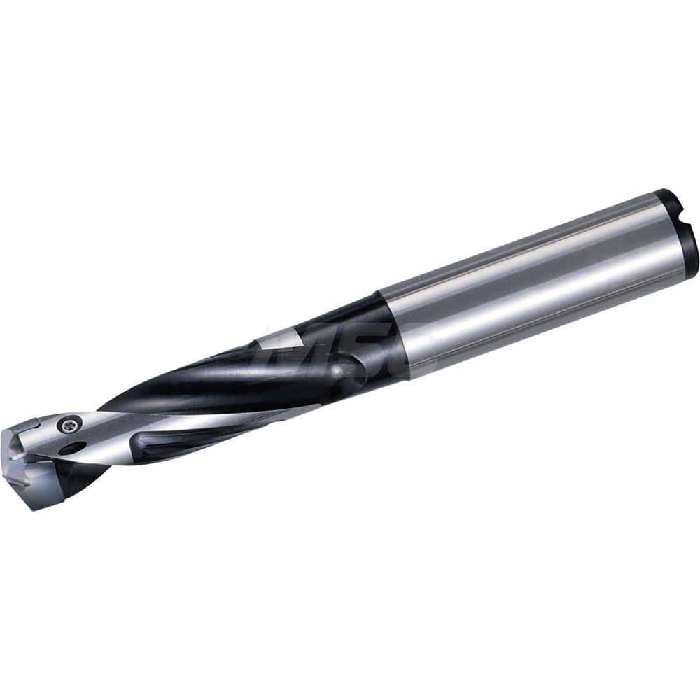 Replaceable Tip Drill: 14 to 14.49 mm Drill Dia, 43.5 mm Max Depth, 16 mm Straight-Cylindrical Shank Seat Size 14, 112 mm OAL, Through Coolant