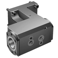 Modular Lathe Adapter/Mount: Right Hand Cut, C4 Modular Connection Through Coolant, Series Cx-TR/LI-MS-DT