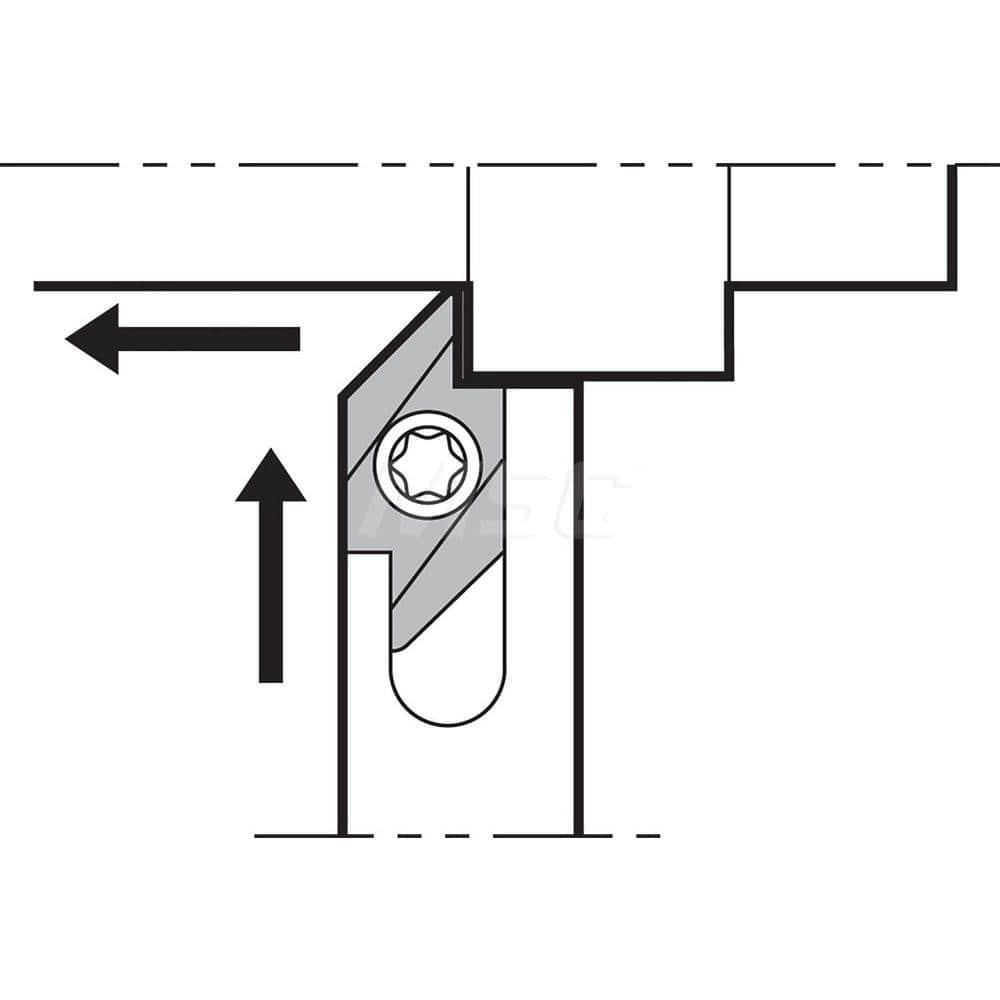 Indexable Turning Toolholders; Hand of Holder: Left Hand; Toolholder Style: LLTH; Rake: Negative; Rake Angle: -6; Multi-use Tool: No; Lead Angle: 90.0; Insert Holding Method: Lock Pin; Lever Lock; Shank Width (Decimal Inch): 0.9843; Insert Compatibility: