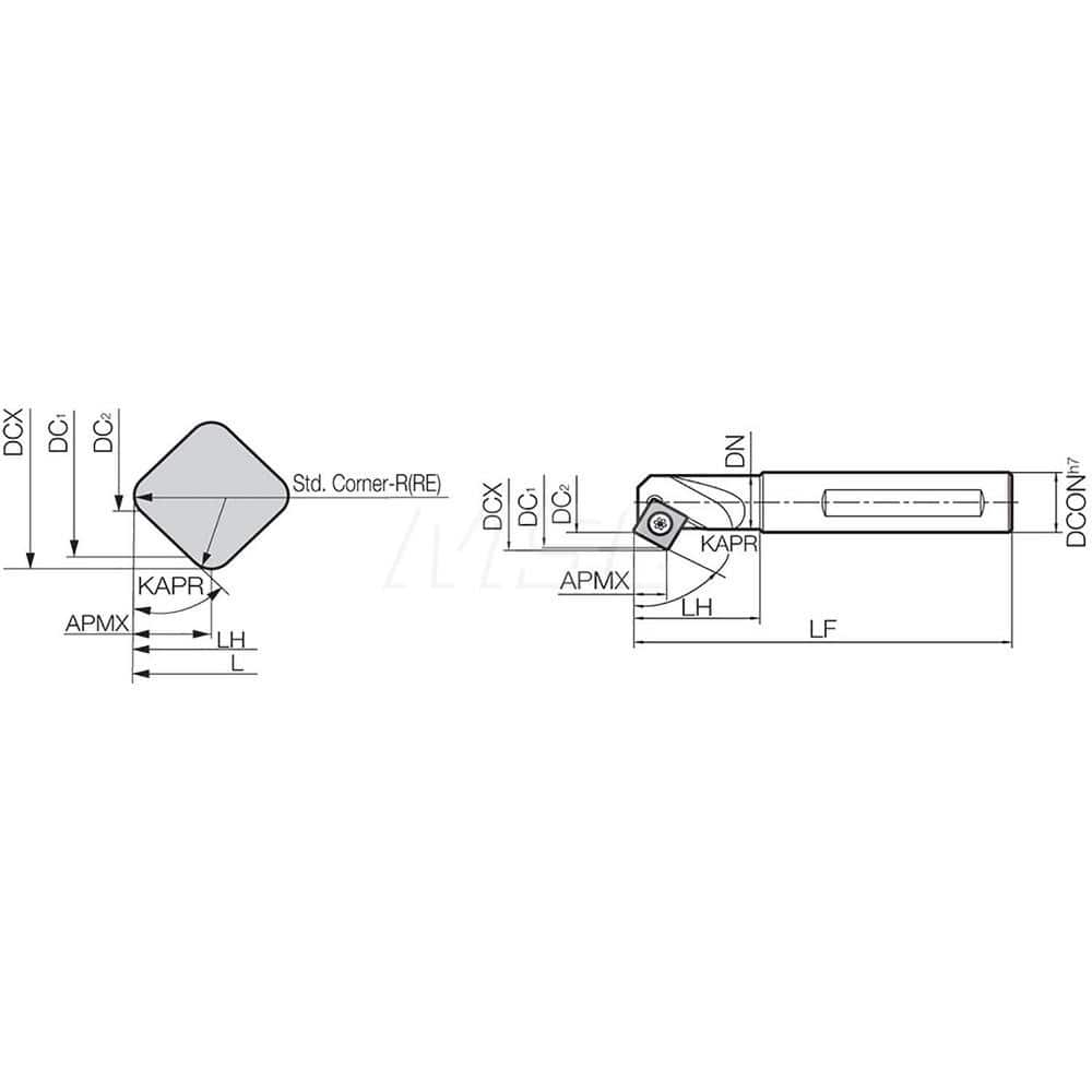 Indexable Chamfer & Angle End Mills; Cutting Diameter (Decimal Inch): 0.7874; Cutting Diameter (mm): 20.00; Minimum Cutting Diameter (mm): 20.00; Maximum Cutting Diameter (mm): 31.00; Lead Angle: 60; Shank Type: Straight Shank; Shank Diameter (mm): 20.000