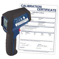 Infrared Thermometers; Resolution: 0.1; Power Supply: 9V Battery; Distance to Spot Ratio: 12:1; Minimum Temperature (C - 2 Decimals): -35.00; Minimum Temperature (Deg F - 3 Decimals): -31.00; Maximum Temperature (F) ( - 0 Decimals): 1202.00; Maximum Tempe