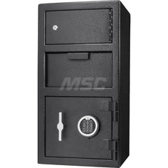 Safes; Type: Depository Safe; Internal Width (Inch): 13-3/4; Internal Height (Inch): 6-29/32; Internal Depth (Inch): 12-51/64; External Width (Inch): 14; External Height (Inch): 27-1/4; External Depth (Inch): 14; UL Fire Rating (Hours): Not Rated; Cubic F