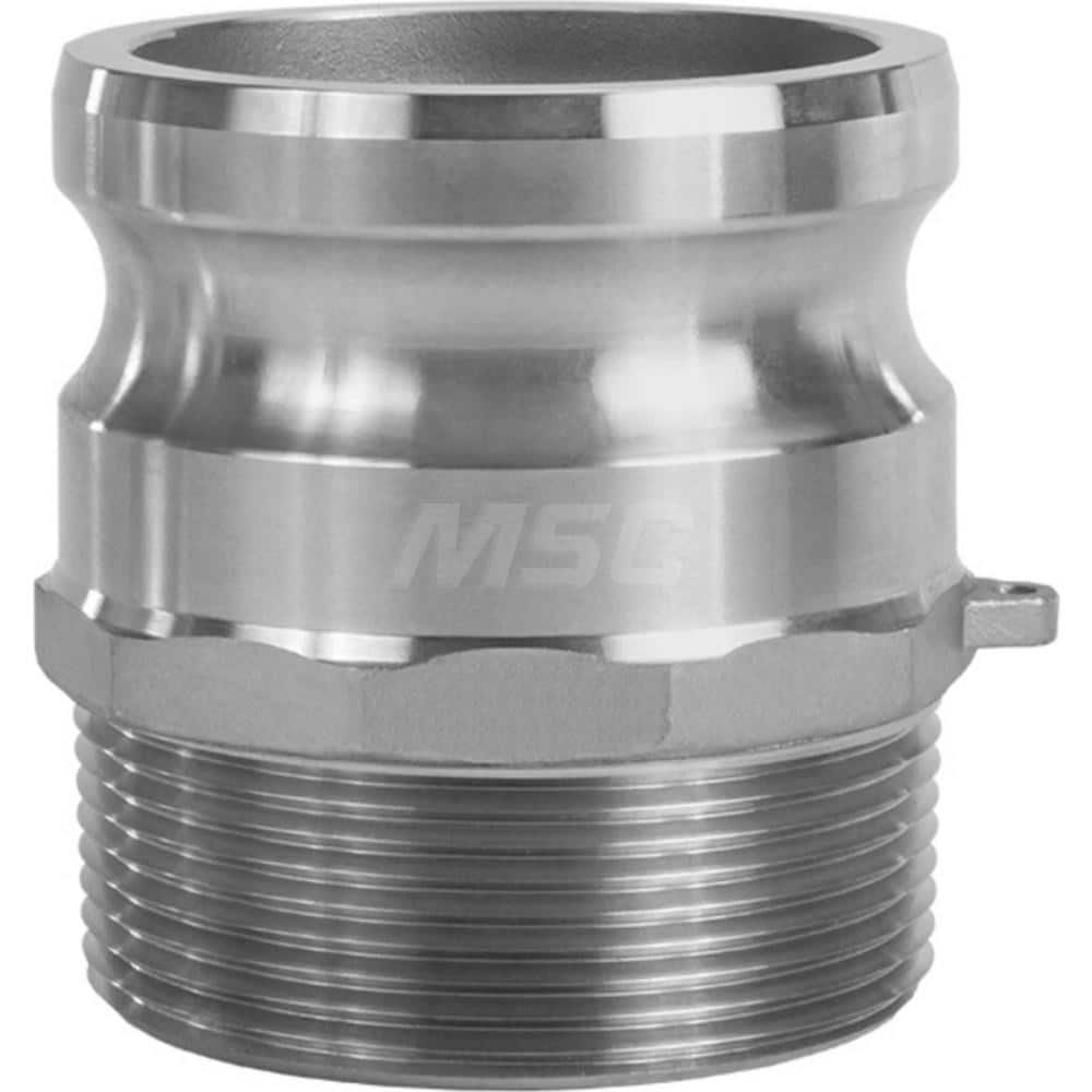 F Type Quick Coupling: 4″ Hose ID, 4″ Part F, Stainless Steel