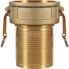 C-BR Type Quick Coupling: 3″ Hose ID, 3″ Part C, Brass