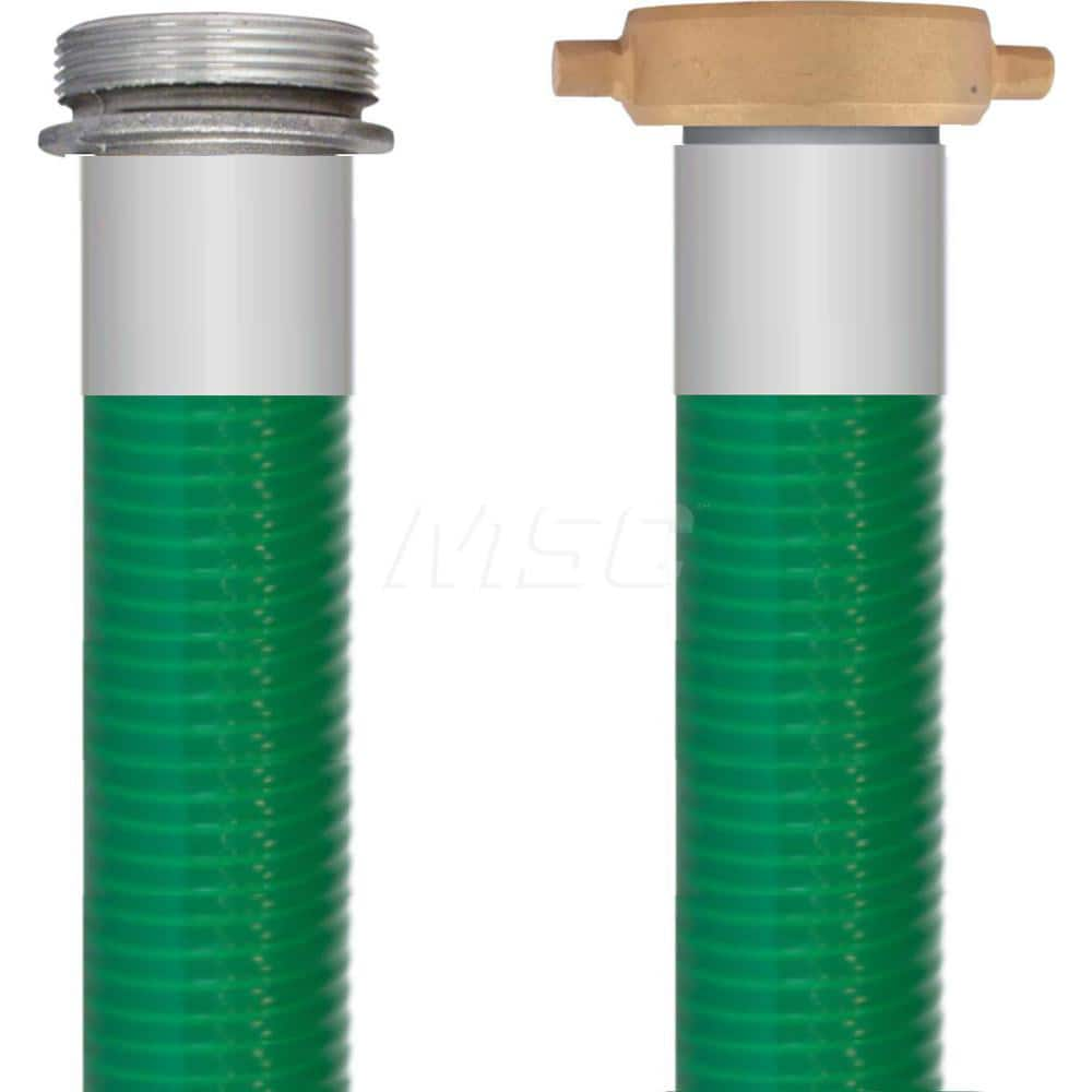 Liquid Suction & Discharge Hose; Inside Diameter (Inch): 3; Length (Feet): 10; Outside Diameter (Decimal Inch): 3.4600; Material: PVC; Working Pressure (psi): 55.000; Vacuum Rating: 29 In. Hg; Color: Green; Minimum Temperature (F): -23.000; Maximum Temper