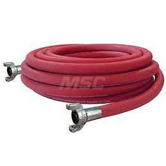 Multi-Purpose Hose: 3/4″ ID, 1.133″ OD, 50 ™ Long - Crowfoot Ends, 300 Max psi, -40 to 212 &deg F;, Red