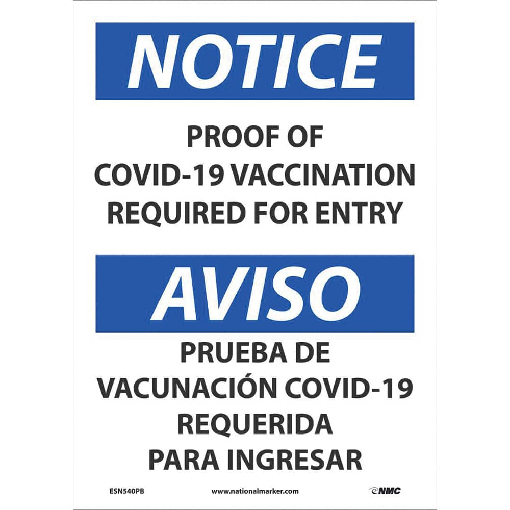 NMC - Safety Signs Message Type: COVID-19 Message or Graphic: Message Only - A1 Tooling