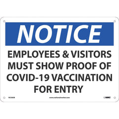 NMC - Safety Signs Message Type: COVID-19 Message or Graphic: Message Only - A1 Tooling