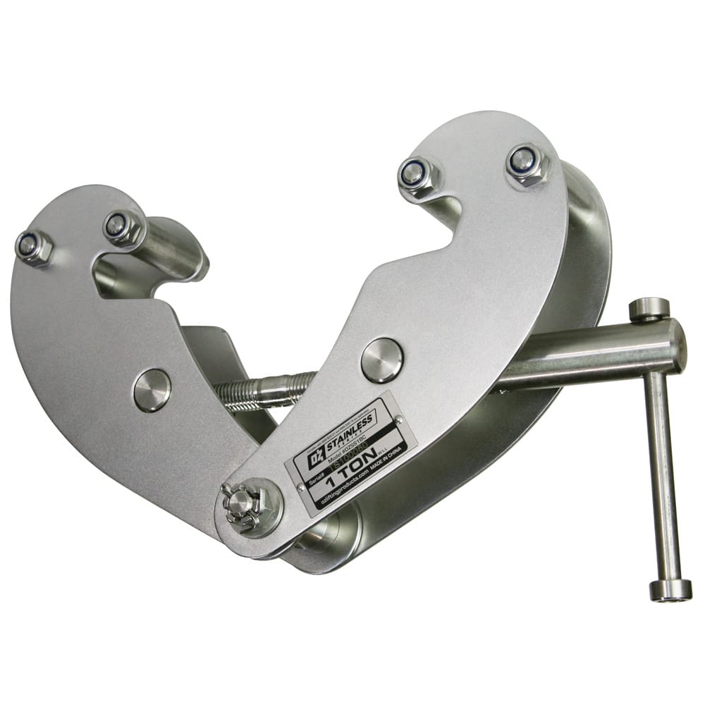 OZ Lifting Products - Beam Clamps & C-Clamps Type: Beam Clamp Maximum Flange Thickness: 0.9400 (Decimal Inch) - A1 Tooling