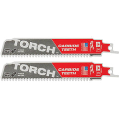 Milwaukee Tool - Reciprocating Saw Blades Blade Material: Carbide Blade Length (Inch): 6 - A1 Tooling