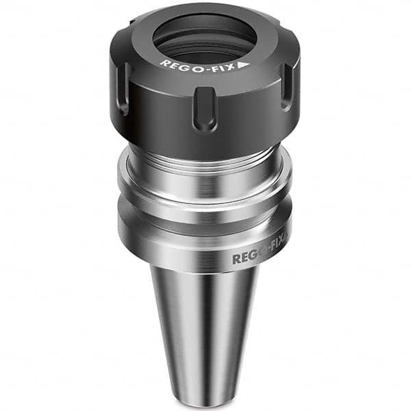 Collet Chuck: 1 to 16 mm Capacity, ER Collet, Taper Shank 60 mm Projection, 0.003 mm TIR, Balanced to 25,000 RPM, Through Coolant