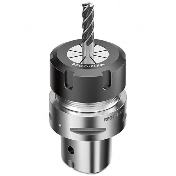 Collet Chuck: 3 to 26 mm Capacity, ER Collet, Hollow Taper Shank 70 mm Projection, 0.003 mm TIR, Balanced to 25,000 RPM, Through Coolant